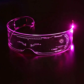 Music Bar Ktv Neon Party Festival Performance Prop Dance Light Up Sunglasses Night Club Colorful Luminous Led Glasses