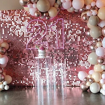 3d Factory Directly Wholesale Air Active Disco Decoration Pet Decorative Shiny Decor Advertising Board Shimmer Sequin Wall Panel