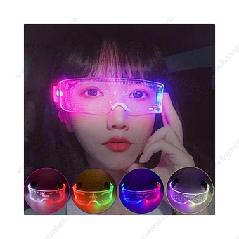 Music Bar Ktv Neon Party Festival Performance Prop Dance Light Up Sunglasses Night Club Colorful Luminous Led Glasses