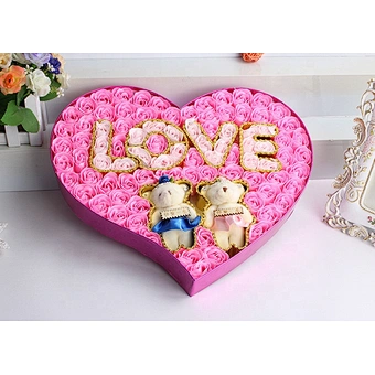 Love 100 Forever Rose Pink Eternal Romantic Valntines For Her Imprint Handmade Preserved Real Flowers Valentines Day Gifts