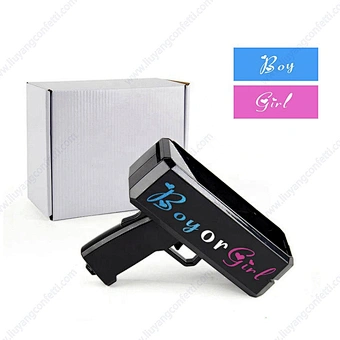 Gender Reveal Party Boy & Girl Baby Shower Confetti Cannon Spit Card Gun Spray Card Cannon Gender Reveal Party Supplies