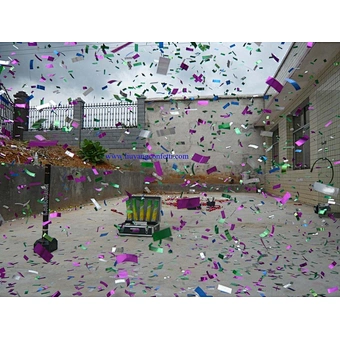 Cannon Co2 Launcher Blower Electric Fabriquer Des Confettis Cutting Paper A Dmx Confetti Machine for wedding party