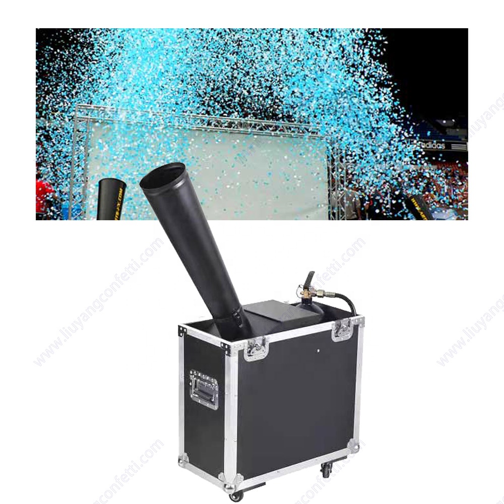 Portable co2 confetti blaster cannon blower paper machine dmx for stage event party wedding club festival