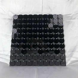 Board Disc Sequin Decorative Panel Iridescent Decoration Stand Decor 3d Mirror Effect Sparkle Multic Backdrop Black Shimmer Wall
