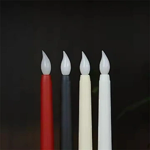 21cm 3d Wick Soy Shape Flameless Candles Tea Light Moving Flame Flickering Remote Control Battery Wax Led Candle