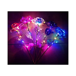 24k Gold Rose Flower 24 Karat Gift Her Wedding Anniversary Aluminum Foil Artificial Inside Valentines Day Love Home Decor