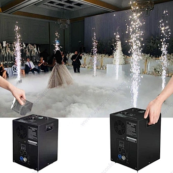 Mini Cold Spark Machine Wedding Cold Firework Machine For Party Disco Show Wedding 360 Photo Booth Accessories