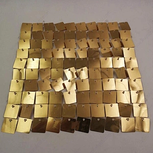 Air Activate 3D Shiny Shimmer Square Sequin Wall Panel Board For Wedding Events Festival Backdrop Sign Birthday Party Decoration