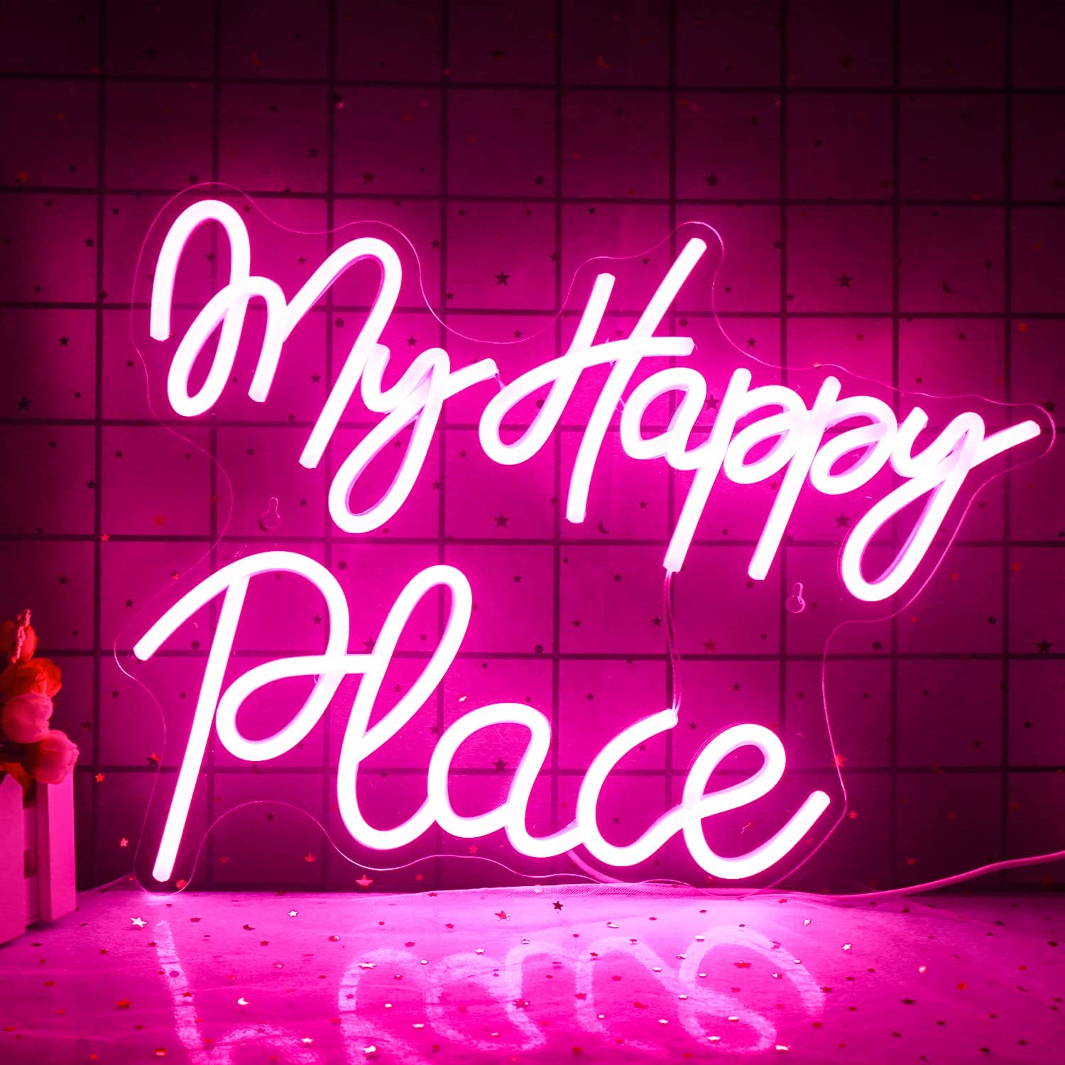 decoration for wedding events party supplies decoration lights let's party happy birthday neon sign wedding decorations