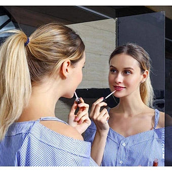 Decor Diy Acrylic Sticker Anti Fog Backdrop Folding Sticking Mirrored Wall Bathroom Luxury Stick-on Foldable 3d Mirror Stick