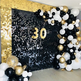 Black Outdoor Decorative Wedding Decoration Pink Rose Gold Sign Glitter Panelall In Shimmer Air Active Panel Sequin Wall