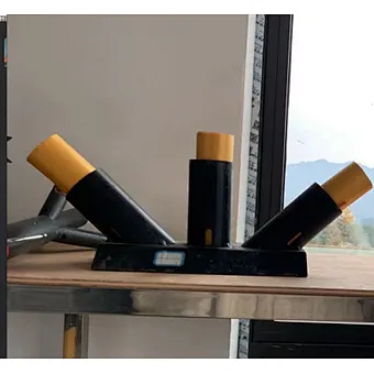 fan shape cold pyro support
