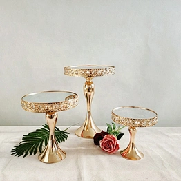 Round Metal Dessert Display Cupcake Wedding Party Birthday Set Gold Acrylic For 3 Tier Guangzhou Worldlive Glass Cup Cake Stands