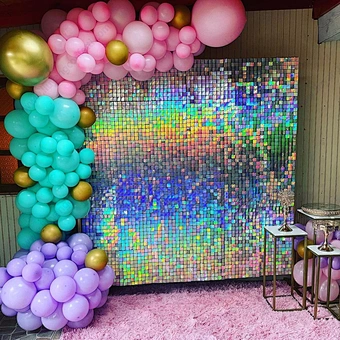 2022 New Arrival luxury Wedding event Backdrop Decorations Shiny Sign stage Background Walls Shimmer Sequin Wall Panel for Party