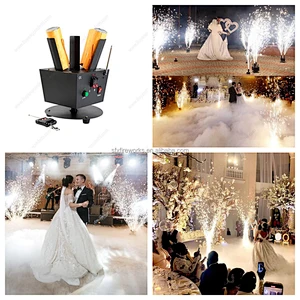 Professional 6 channel remote control rotating cold fountain fireworks firing system