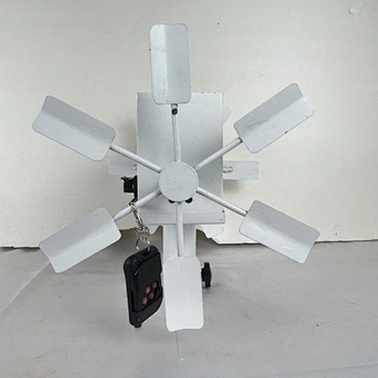 Fire system stage lighting equipment professional remote control stage pyrotechnic cold pyro double electric windmill