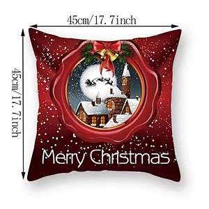 Home Christmas Pillow Cases 40*40 45*45 Christmas Throw Pillow Decorations Throw Pillow Covers
