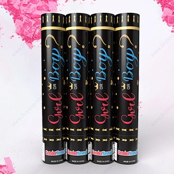 Popper Smoke Launcher Sticks 100% Biodegradable Confetti Powder Cannons Gender Reveal Party Supplies