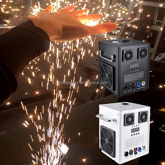 White Cold Spark Machine Equipment with DMX512 Wireless Special Effect Lighting