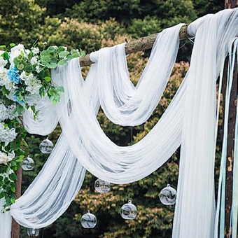 American Tulle Mesh Fabric 100%Polyester White Tulle Mesh Fabric For Wedding Party Decoration Girl