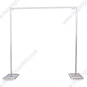 Backdrop Stand Frame Arch Photo Booth Pipe Drape Wedding Ceremony Photography Diy Adjustable Metal Kit Weighted Steel Base Heavy