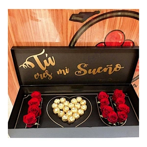 Love Packaging Mug Mother's Birthday Valentine's Chocolate Artificial Men Women Flower Rose Gift Box  Happy 2022 Valentines Day