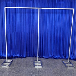 Backdrop Stand Frame Arch Photo Booth Pipe Drape Wedding Ceremony Photography Diy Adjustable Metal Kit Weighted Steel Base Heavy