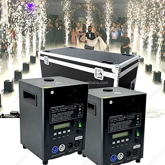 Stage Event Gender Reveal Birthday Party Remote DMX Control Cold Spark Fireworks Birthday Wedding Cold Sparkler Machine