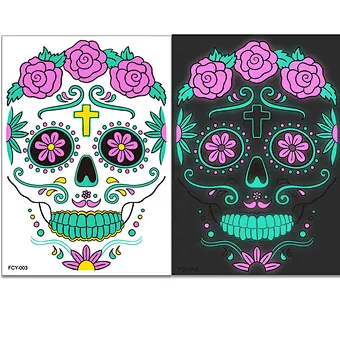 2024 Game Gift Decor Costumes Mask Toy Decoracion Mascara De Prop Luminous Tattoo Face Skeleton Party Carnival Halloween