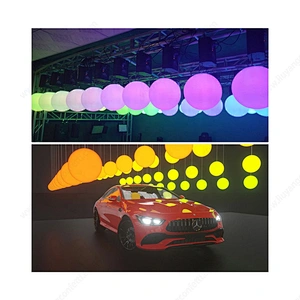 Lifting Tube Wall 3d Winch Stage Lighting Rgb Colorful Dmx Led Lift Ball System Color Led Kinetic Light For Disco Wedding