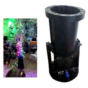 Wholesale RGB LED 1200W DMX Electric Remote Control Party Confetti Cannon Machine Wedding Confetti Jet Colorful Paper Cannons