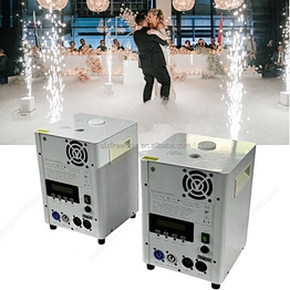 Powder Wireless Firework Blower Dual Head 500w Moving Dmx Stage Flame Fountain 600w 2000w Wedding Case Indoor Cold Spark Machine