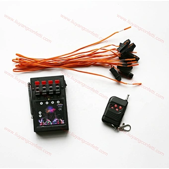 4 Cue wireless electric remote display show pyrotechnic firework digital firing system