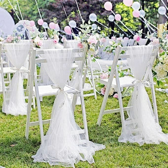 American Tulle Mesh Fabric 100%Polyester White Tulle Mesh Fabric For Wedding Party Decoration Girl