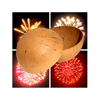Hemisphere Paper Cover 3 Inch Display Shell Bomb Material Pyrotechnic Mortar 1.3g Un0335 Wedding Pyro Cracker Fire Work Firework