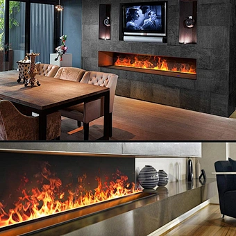 Water Steam Indoor Vapor Atomizing Mist Insert Neon Flame Artificial Decorative Led 3d Intelligent Electric Fireplace