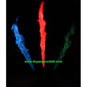 stage effect DMX control 3 heads fan shape flame projectors