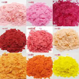30colors Customized 1.5cm Wedding Favors Round party use paper confetti