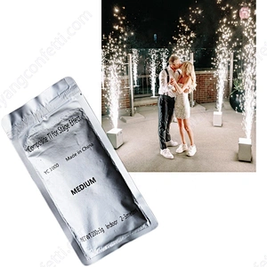 safety composite ti special cold spark fireworks machine ti powder bag sparklers fountain 200g titanium powder price in wedding