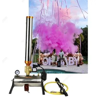 Remote control streamer guns cannon machine stage special effect rainbow confetti machine for football game wedding