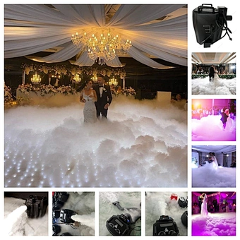 Stage Professional Equipment Light New Fog High Capacity 3500W Dry Ice Machine with Low Smoke for Performance Wedding Event DJ
