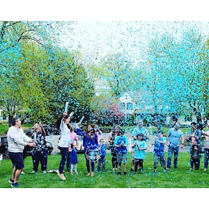 cheap cost biodegradable gender reveal confetti cannon with shiny paper eco friendly confetti cannon baby shower party popper