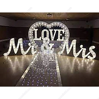 2023 neon marquee letters wedding supplies decoration for event wedding stage backdrop