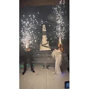 remote control cold pyro fountain fireworks spark firing machine semicircle arch shape  For Wedding Stage party decoration