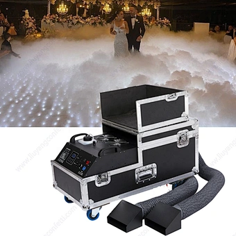 Professional wholesale price 3000W low lying fog smoke mist machine ground smog wedding concert water base low fog machine