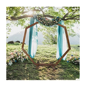 Stand Floral Artificial Ceremony Large Wooden Balloon Decoration Arrangement Flower Arch Backdrop for Sale for Wedding Events