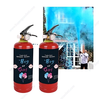 Big Super Holi Gender Reveal Girl or Boy Baby Shower Biodegradable 600g Party Supplies Holy Machine Powder Smoke Blaster Spray