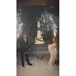 remote control cold pyro fountain fireworks spark firing machine semicircle arch shape  For Wedding Stage party decoration