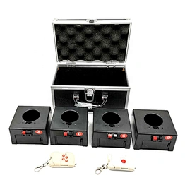 Fireworks Machine Indoor Stage Hand Fountain Firing Pyrotechnics System Shooter Held 4 Channel Battery Cold Pyro Remote Control