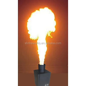 Artificial Fire Party Equipment Lighting Dmx 512 Machine Color Spray Thrower Mini Flame Projector For Concert Stage Disco Dj